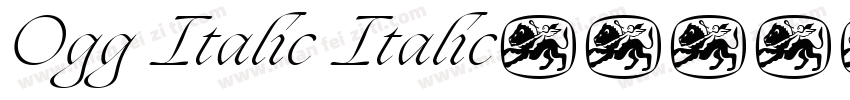 Ogg Italic Italic字体转换